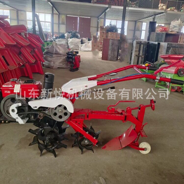 新款犁地机小型多脚驴开沟趟地机 手扶式犁地翻地趟地机