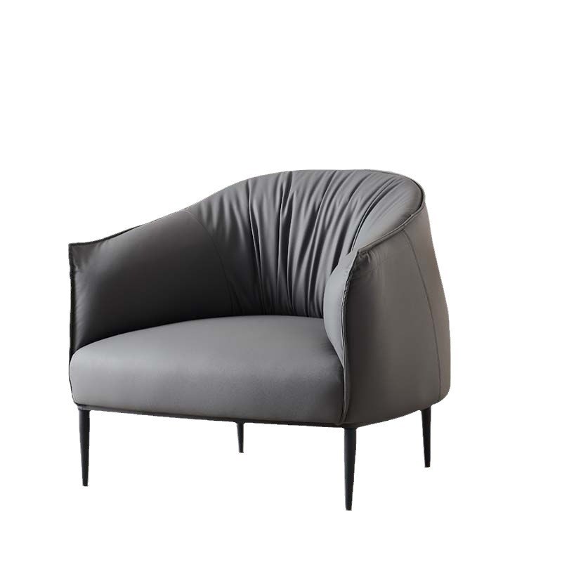 北欧单人沙发轻奢酒n店卧室小公寓客厅阳台休闲洽谈懒艺沙发椅