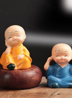 创意和尚佛小装饰摆件客厅禅意简约家居装饰O品办公室桌面工位摆
