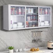 厨房吊柜碗柜30储物柜橱柜4置物浴室挂墙式 壁挂收纳柜阳台不锈钢