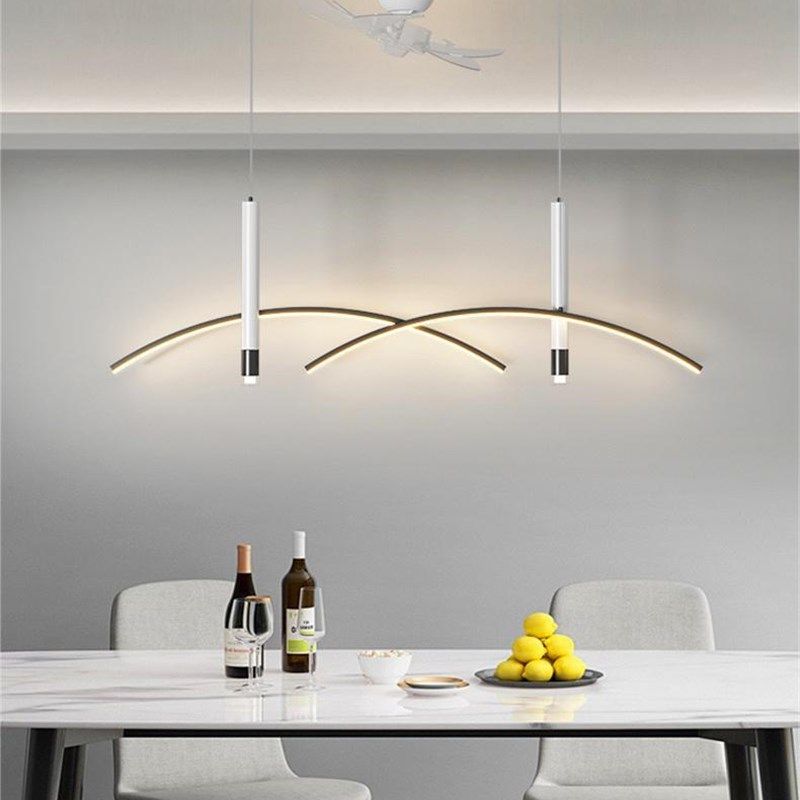 餐厅灯新款吊灯轻奢现代简H约长条北欧餐桌吧台灯,家装灯饰光源,客厅吊灯,淘宝优惠券,粉丝福利购,淘宝优惠卷