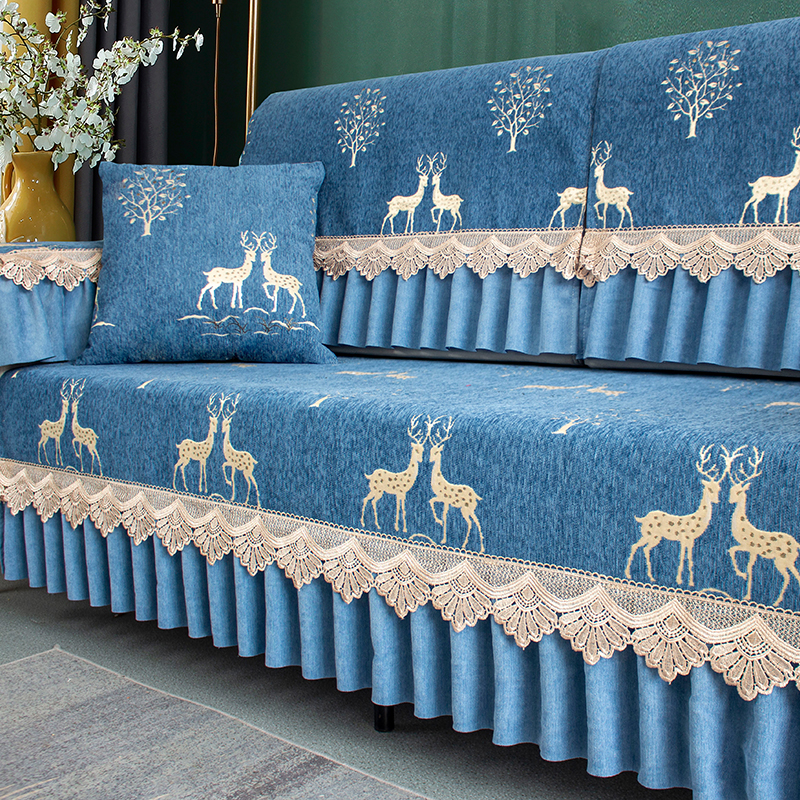沙发垫四季通用布艺防滑全包坐垫沙发套全盖M简约加厚欧式巾笠罩