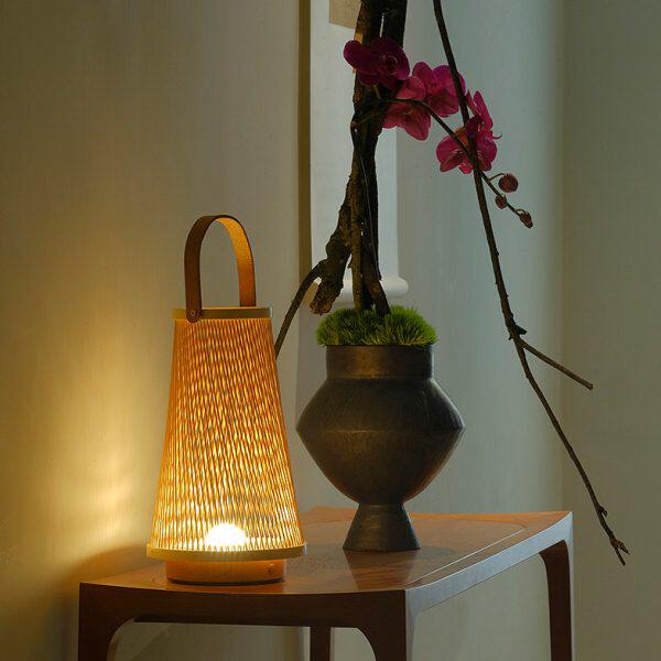 风小夜灯榻榻米茶室中式台灯 竹九造 日式可充电枭松|十 侘寂书房