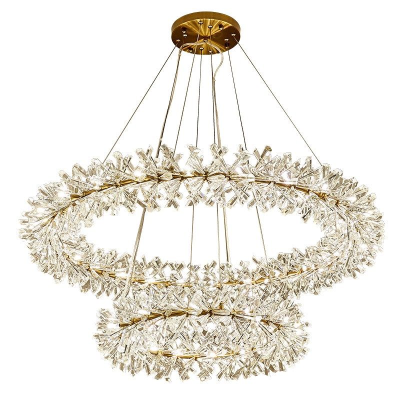 萤火虫水晶灯网红奢华圆形餐厅主D卧室客厅灯后现代轻奢客厅吊灯,家装灯饰光源,客厅吊灯,淘宝优惠券,粉丝福利购,淘宝优惠卷