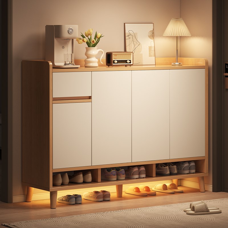 实木芯鞋柜家用门口2025新w款入户门室内收纳柜靠墙大容量阳台鞋