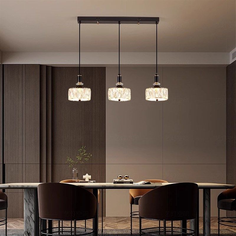 现代简约餐厅吊灯高级感轻奢水晶餐D桌灯吧台2025新款中山灯具,家装灯饰光源,餐厅吊灯,淘宝优惠券,粉丝福利购,淘宝优惠卷