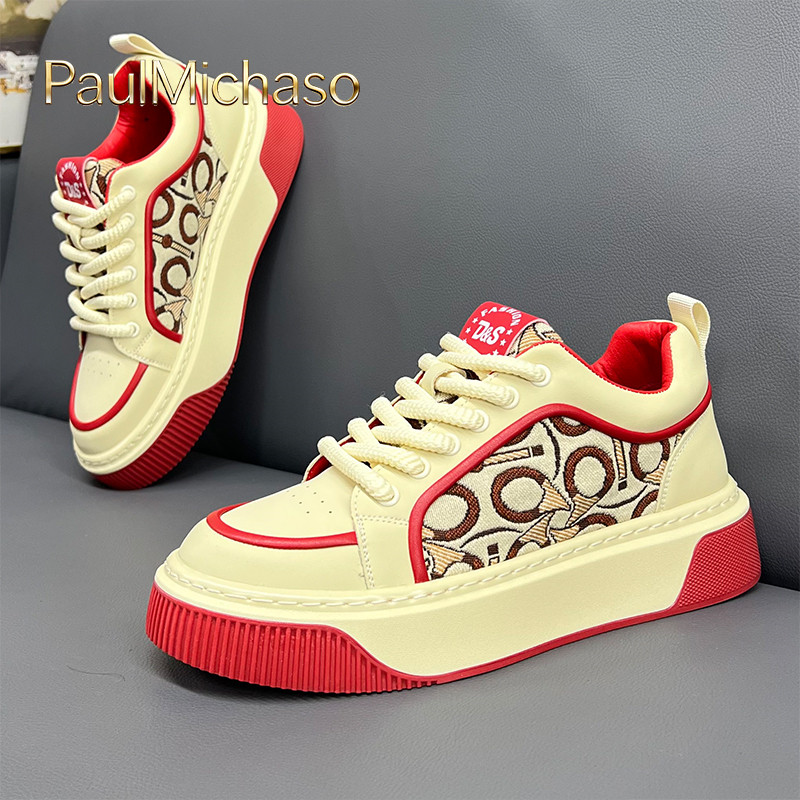 本命年红色男鞋2026新款冬季马年限定鞋子男士板鞋运动休闲鞋男款