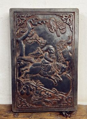 加厚款王家大院非遗金石传拓砖雕刻飞马报喜文创礼品研学拓片刻板