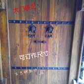 铁艺泡钉铁压条订做 饰古典风格 四合院大门铁艺中式 老门铁艺装