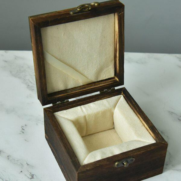 高档烧桐木礼盒陶瓷茶杯茶壶包装盒复古棉麻内衬印泥盒中式礼品盒