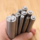 1.0 10mm气眼冲子开口冲反口冲铆钉工具半空心铆钉冲子翻边卷边模