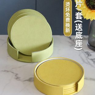 防烫餐垫隔热垫餐桌垫防水家用锅垫皮革杯垫碗垫防油北欧盘垫轻奢