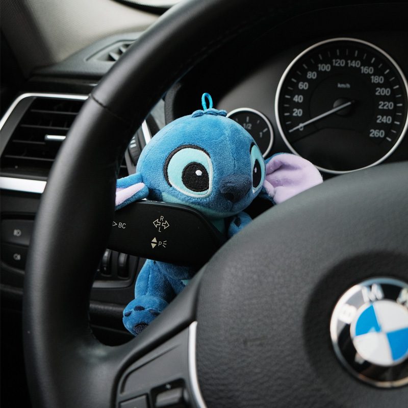 史迪仔车饰品汽车怀挡装饰怀档玩偶车内摆件车载雨U刮器公仔转向