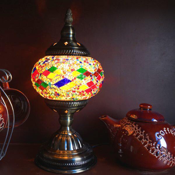 地中海复古浪漫礼品礼物特色创意卧室床头书房手工琉璃土耳其台灯