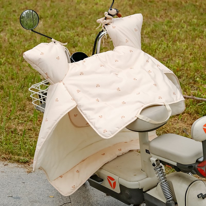 电动车挡风被冬季加绒加厚保暖防寒电瓶摩托车通用防风罩2025新款