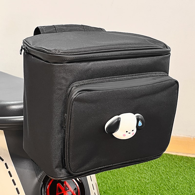 电动车挂包大容量可爱卡通高颜值电瓶车摩托车头盔雨衣收纳包防水