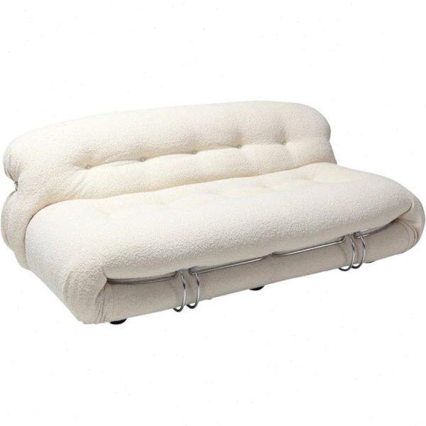 集木室物所/小户型北欧轻奢双人直排布艺简约现代沙发客厅老虎椅