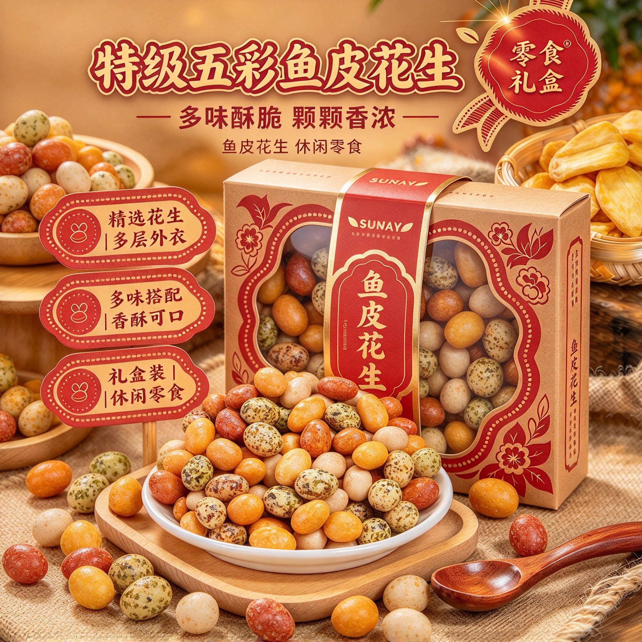 香酥脆皮日本豆500g罐装怀旧