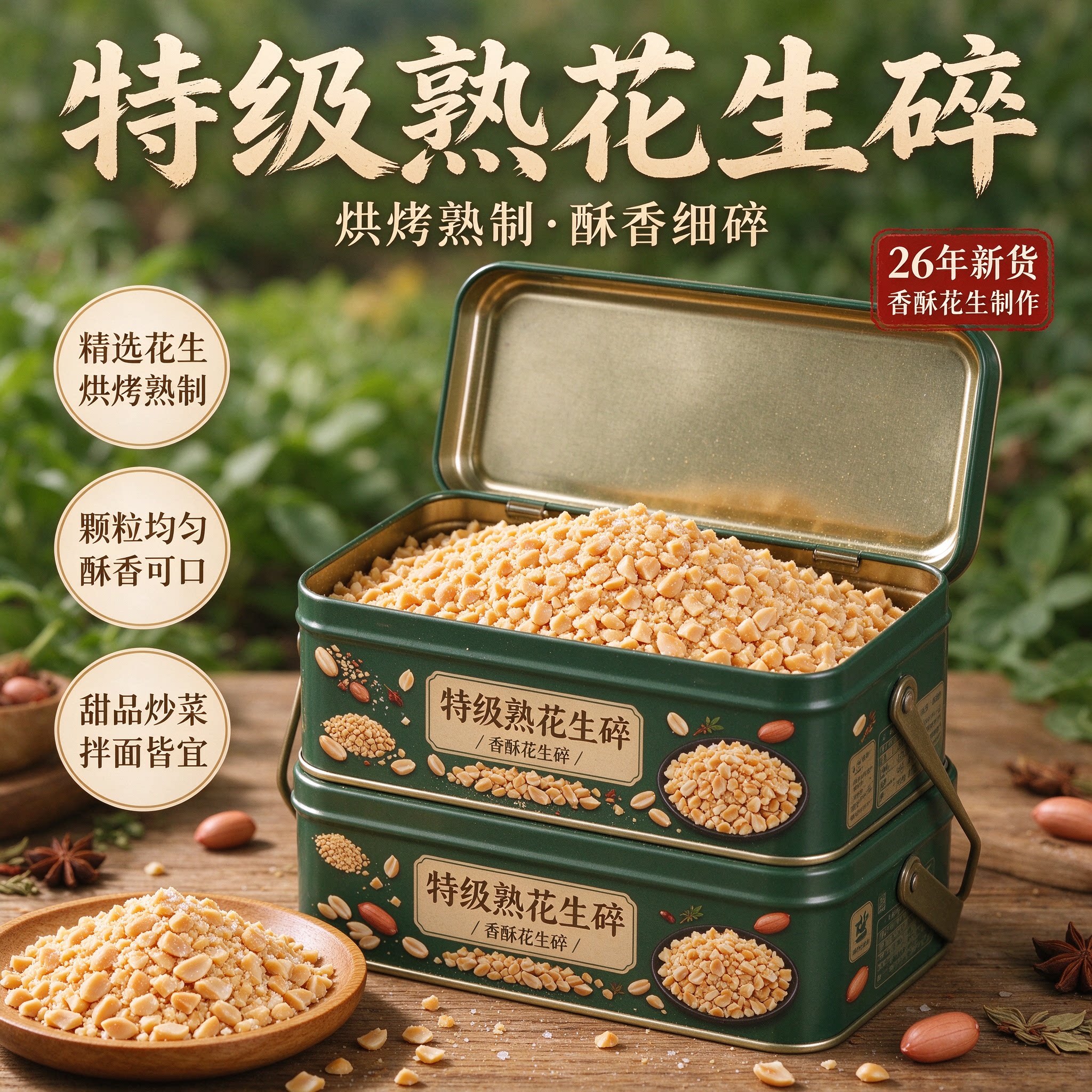 熟花生碎粒火锅冰粉烘焙原料