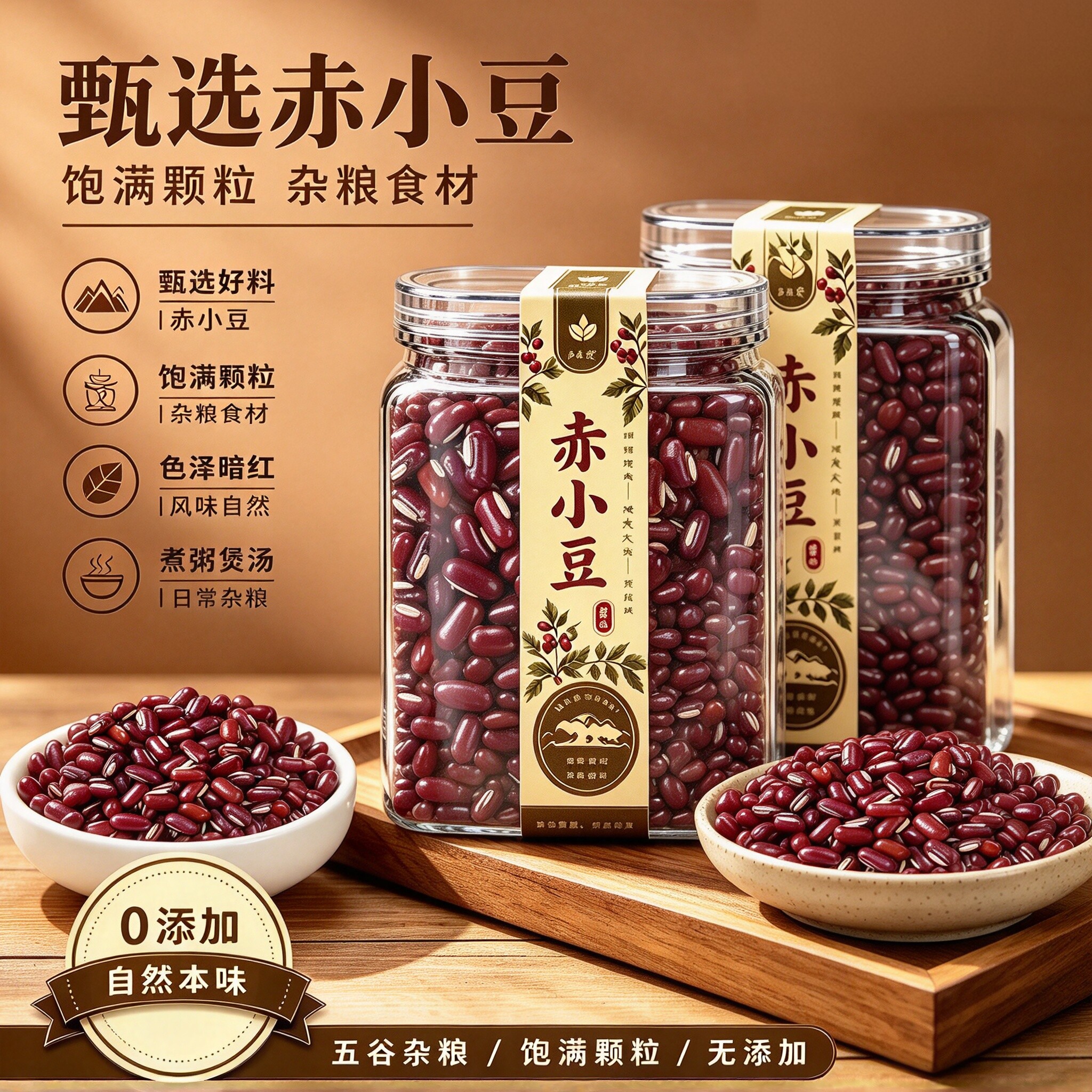 东北26年新货农家红小豆500g