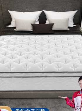 海马梓月五星级酒店超软卷包2.0*2.2m弹簧乳胶床垫席梦思加厚30cm