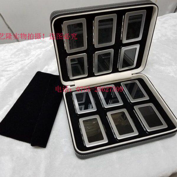 宝石盒子裸石盒透明首饰收纳小盒子铁盒戒面展示盒金属裸钻盒