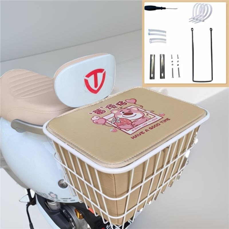 电动车后备箱篮子后置车筐电动车后C放东西神器书包安全帽收纳置