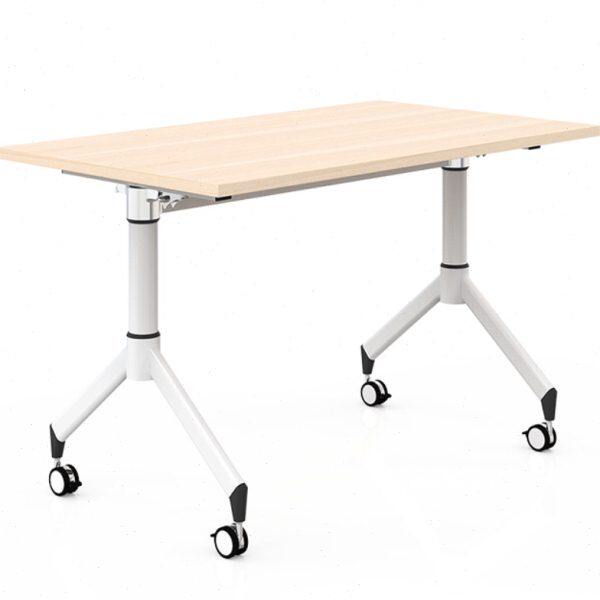 恒衡培训桌长条桌简约员工折叠桌椅组合双人课桌会议桌翻板办公桌