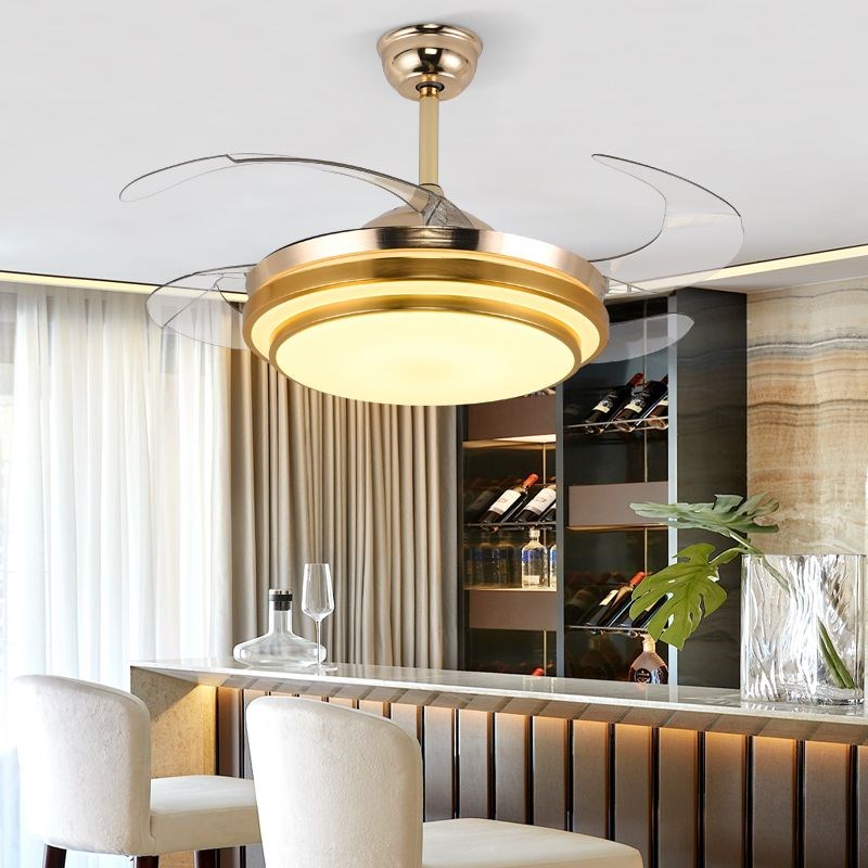 风扇灯2025新款家用客厅餐厅吊扇灯卧室电扇吊灯一体带电风扇的灯