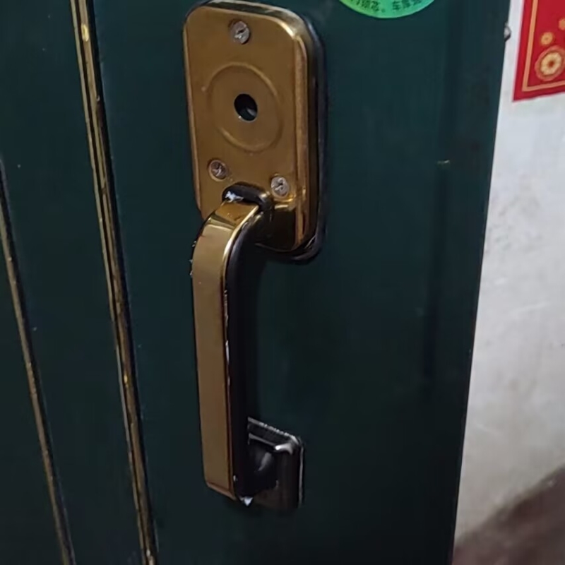 防盗门拉手执手锁拉手p柄老式自动锁拉手门把手嘉丰拉手铁门拉手