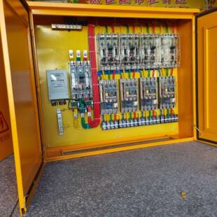 户外防雨配电柜成套低压二级控制箱三级黄色电气柜配电箱建筑工地