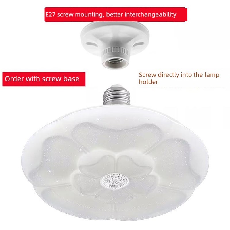 新型Led花瓣形创意流行飞碟灯卧室客厅书房灯E27螺纹口节能灯泡