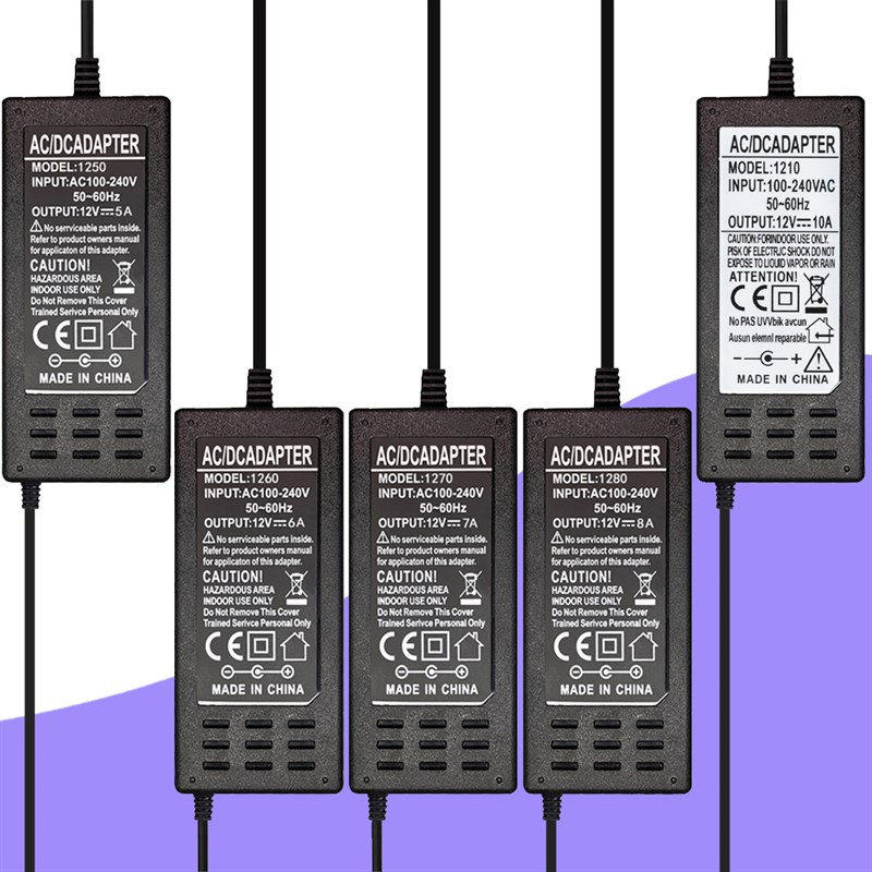 12v5a电源适配器 LED液晶显示器监控录像机1A2A3A4A6A8A10A电源线