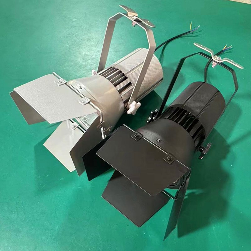 LED展览展会展示照明大功率射灯车展COB四叶片聚光大炮灯车展灯