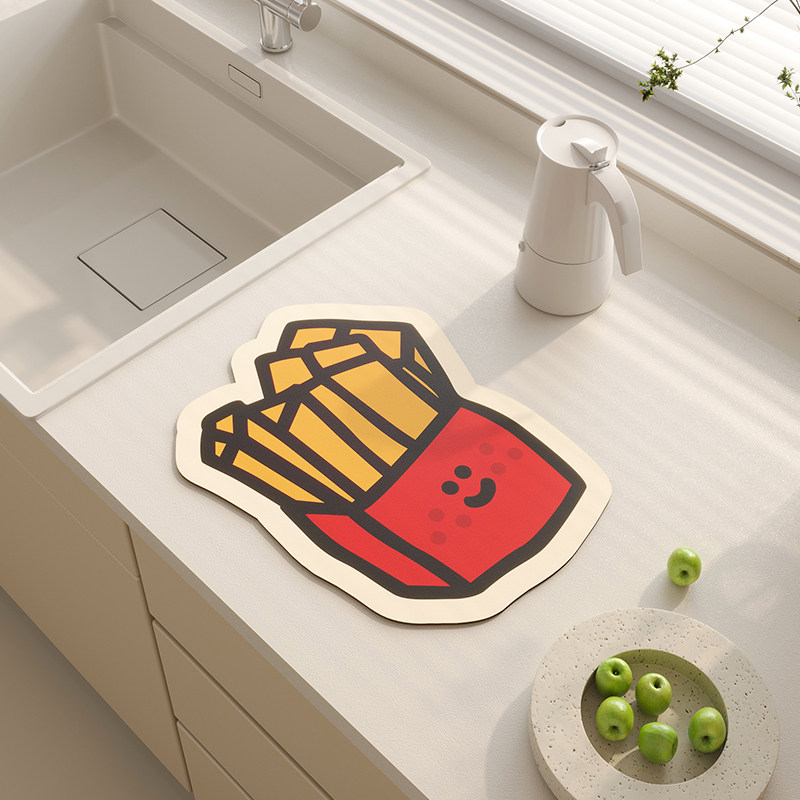 厨房沥水垫吧台异形硅q藻泥吸水垫台面厨具隔热垫免洗可擦杯碗垫,居家布艺,厨房地垫,淘宝优惠券,粉丝福利购,淘宝优惠卷