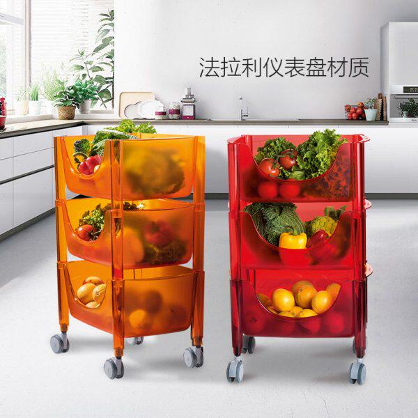 架子i厨房置物架落地多层in免打孔蔬菜收纳架gu意大利推车家用zz
