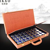 皮革棋盘高档长金镀银送领导金足礼品中国象棋鎏银含银辈999折叠