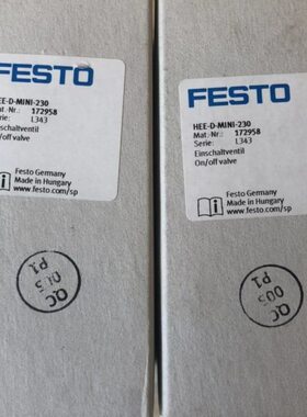 7223 D 软FESTO81原装0销售H-MINI阀 -德国EE -启现货95动全新