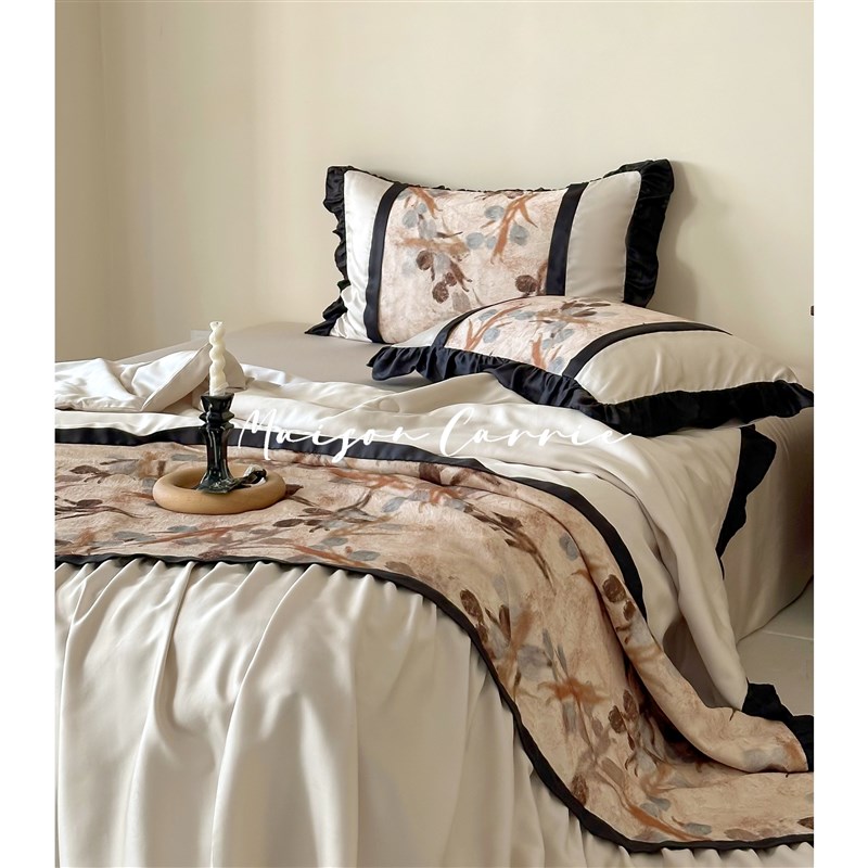 嘉里hobme 水墨江南兰精天丝夏凉被床上四件套可水洗空调薄被单