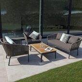 北欧户外沙发阳台藤沙发休闲藤编庭院铝合金花园露台客厅组合家具