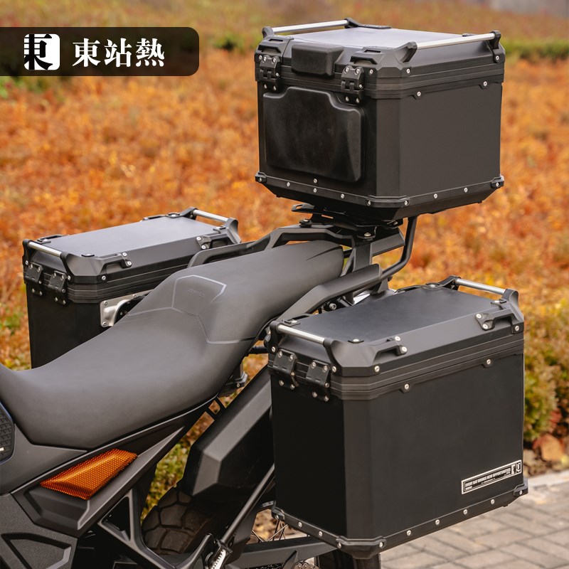 适用升仕703F三箱改装摩托车双边箱尾箱铝合金边箱快拆箱架配件