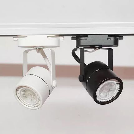 GU10/MR16导轨射灯轨道灯LED导轨灯5W100-220V可换灯杯迷你小型灯