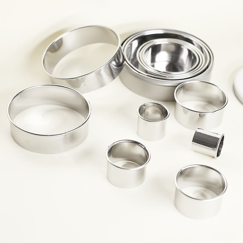 304不锈钢12头圆形光级切模蔬菜切饺子皮工具家用烘焙饼干模具