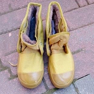 冬季加棉10KV绝缘鞋黄球鞋橡胶帆布鞋加绒保暖低压电工防护劳保鞋