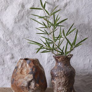 晟煊手工民宿酒店侘寂风禅意陶瓷花瓶摆件干花插花粗陶陶罐装饰品