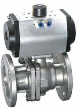 Q641F铸钢法兰气动球阀