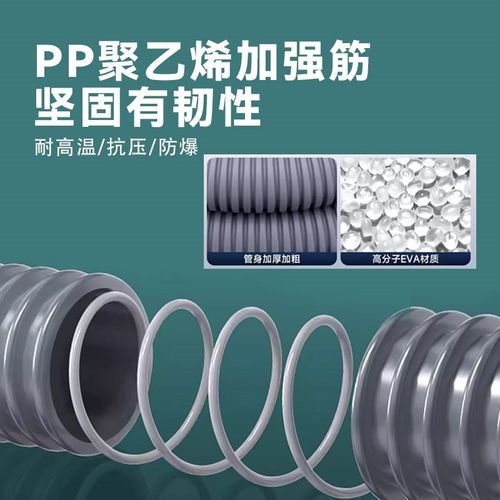 商用饭店厨房灶台排污管加长排水管出水管加厚耐高温水软管延长管