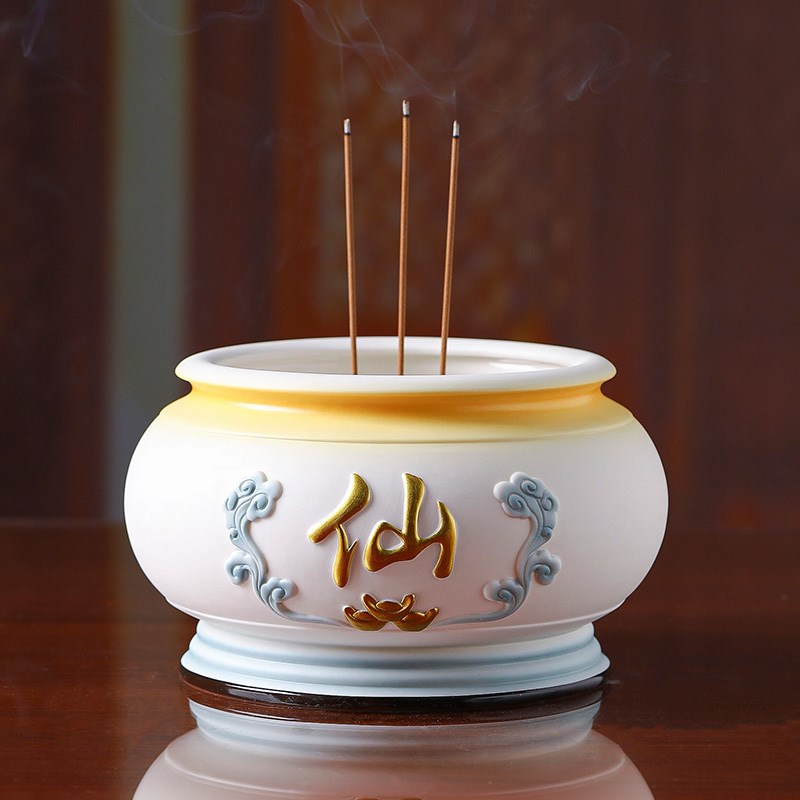 仙家供具陶瓷仙家供奉套装香炉供水杯酒杯果盘花瓶供具全套大全