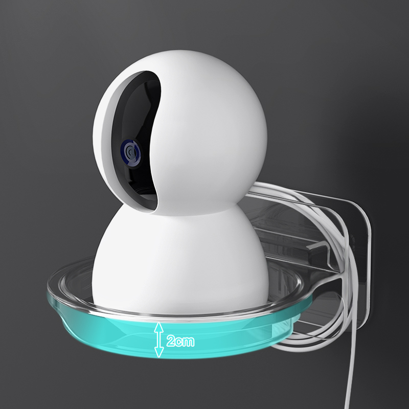 摄像头室内支架免打孔监控机架家用室外墙上置物架路由器放置架子