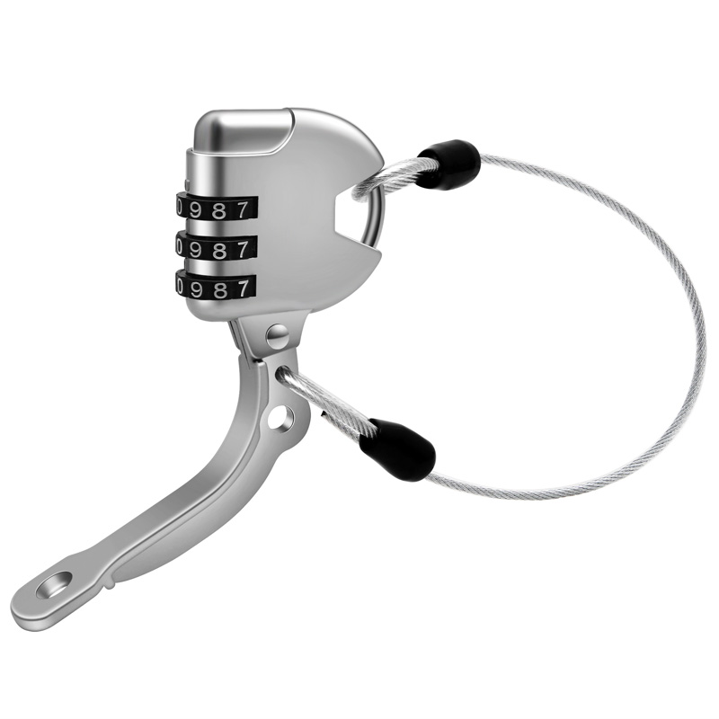 防盗通用密码头盔锁电动电瓶车钢丝绳车神器挂钩固定摩托车帽子锁